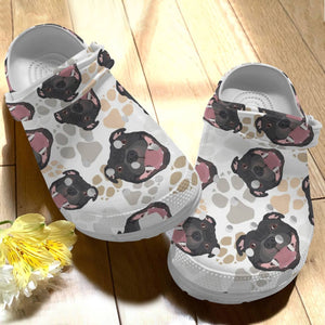 Dog Personalize Clog, Custom Name, Text, Fashion Style For Women, Men, Kid, Print 3D Staffordshire Bull Terrier V1