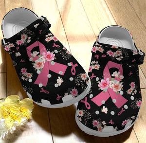 Breast Cancer Personalize Clog, Custom Name, Text, Fashion Style For Women, Men, Kid, Print 3D You Are Brave