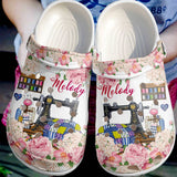 Sewing Personalized Personalize Clog, Custom Name, Text, Fashion Style For Women, Men, Kid, Print 3D Sewing Room