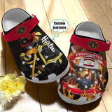 Firefighter Personalize Clog, Custom Name, Text, Fashion Style For Women, Men, Kid, Print 3D Personalized Proud Firefighter