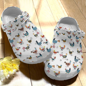 Chicken Personalize Clog, Custom Name, Text, Fashion Style For Women, Men, Kid, Print 3D Cute Chicken H