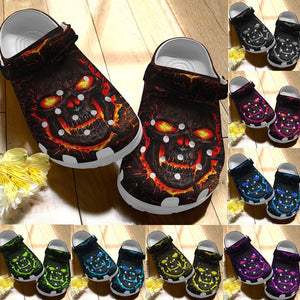 Skull Personalize Clog, Custom Name, Text, Fashion Style For Women, Men, Kid, Print 3D Skull Collection