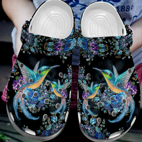 Hummingbird Personalize Clog, Custom Name, Text, Fashion Style For Women, Men, Kid, Print 3D Collection
