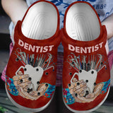 Dentist Personalize Clog, Custom Name, Text, Fashion Style For Women, Men, Kid, Print 3D Dentist Tools