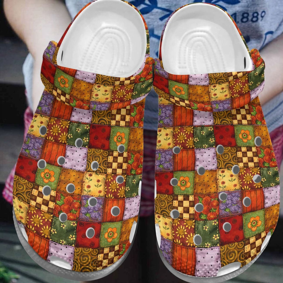 Quilting Personalize Clog, Custom Name, Text, Fashion Style For Women, Men, Kid, Print 3D Love Quilting P2