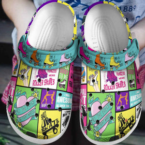 Roller Derby Personalize Clog, Custom Name, Text, Fashion Style For Women, Men, Kid, Print 3D Just Love Roller Derby