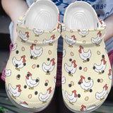Chicken Personalize Clog, Custom Name, Text, Fashion Style For Women, Men, Kid, Print 3D My Eggs