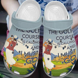 Golf Personalize Clog, Custom Name, Text, Fashion Style For Women, Men, Kid, Print 3D The Golf Course Is Calling