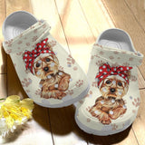 Yorkie Personalize Clog, Custom Name, Text, Fashion Style For Women, Men, Kid, Print 3D Yorkie Mom