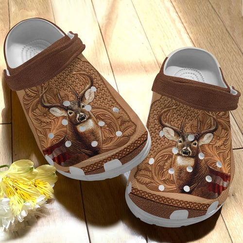 Hunting Personalize Clog, Custom Name, Text, Fashion Style For Women, Men, Kid, Print 3D Deer Hunting Amc