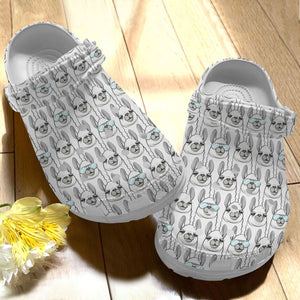 Llama Personalize Clog, Custom Name, Text, Fashion Style For Women, Men, Kid, Print 3D Cool