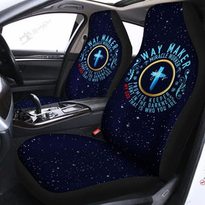 Jesus Car Seat Covers Set 2 Pc, Car Accessories Seat Cover