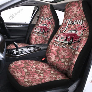 Jesus Take The Wheel Car Seat Covers Set 2 Pc, Car Accessories Seat Cover