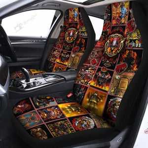 Firefighter Car Seat Covers Set 2 Pc, Car Accessories Seat Cover