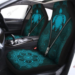 Mandala Turtle Car Seat Covers Set 2 Pc, Car Accessories Seat Cover