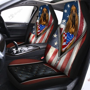 Bloodhound Car Seat Covers Set 2 Pc, Car Accessories Seat Cover