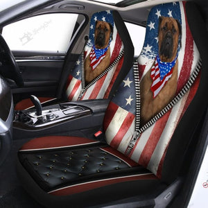 Bullmastiff Car Seat Covers Set 2 Pc, Car Accessories Seat Cover