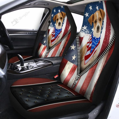 Jack Russell Terrier Car Seat Covers Set 2 Pc, Car Accessories Seat Cover