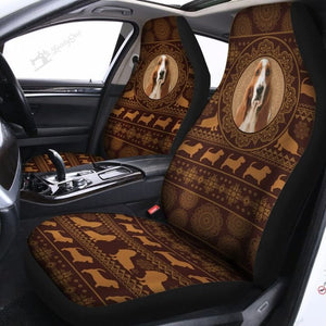 Basset Hound Car Seat Covers Set 2 Pc, Car Accessories Seat Cover