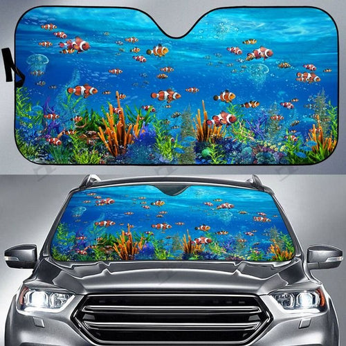 Clownfish Auto Sun Shade Car Windshield Window Cover Sunshade