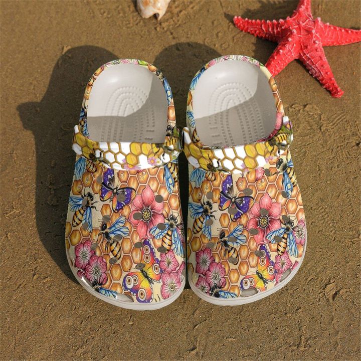 Butterfly Bee Croc Clog Unisex Fashion Style For Women, Men Butterfly Bee Croc Clog Unisex Fashion Style For Women, Men - Vegamart.com