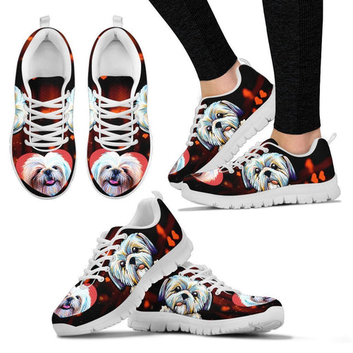 Valentine'S Day Special Cute Shih Tzu Dog Print Sneakers Running Shoes, Sneaker Custom Shoes For Women Valentine'S Day Special Cute Shih Tzu Dog Print Sneakers Running Shoes, Sneaker Custom Shoes For Women - Vegamart.com