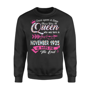 Women Queen November 1935 84Th Birthday Girls Sweatshirt Custom T Shirts Printing Women Queen November 1935 84Th Birthday Girls Sweatshirt Custom T Shirts Printing - Vegamart.com