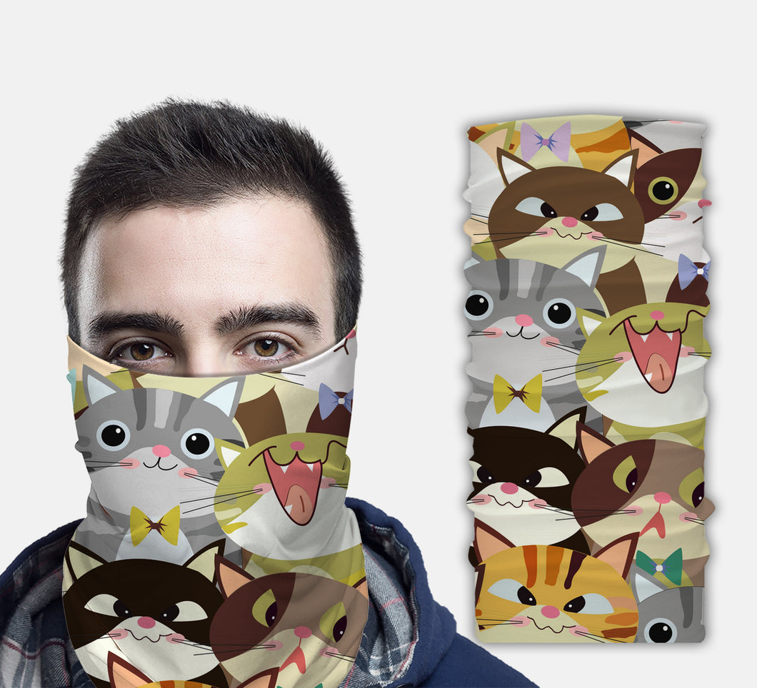Cats Animal Face Shield Face Cover 3D Headband Scarf Men, Women Outdoor All Over Print Cats Animal Face Shield Face Cover 3D Headband Scarf Men, Women Outdoor All Over Print - Vegamart.com