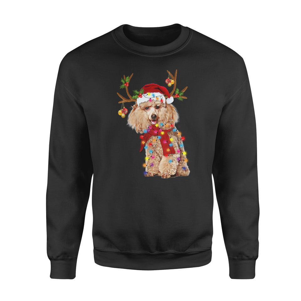 Poodle Gorgeous Reindeer Christmas Hat Red Scarf Funny Merry Christmas Light Xmas Sweatshirt Custom T Shirts Printing Poodle Gorgeous Reindeer Christmas Hat Red Scarf Funny Merry Christmas Light Xmas Sweatshirt Custom T Shirts Printing - Vegamart.com