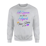 Queen Was Born In April Birthday Sexy Lips Unforgettable Happy Birthday To Me Funny Gift Sweatshirt Custom T Shirts Printing Queen Was Born In April Birthday Sexy Lips Unforgettable Happy Birthday To Me Funny Gift Sweatshirt Custom T Shirts Printing - Vegamart.com