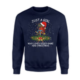 Just A Girl Who Love Video Games And Merry Christmas Xmas Santa Claus Laugh Hat Light Gift Funny Apparel Clothing T-Shirt - Standard Fleece Sweatshirt Just A Girl Who Love Video Games And Merry Christmas Xmas Santa Claus Laugh Hat Light Gift Funny Apparel Clothing T-Shirt - Standard Fleece Sweatshirt - Vegamart.com