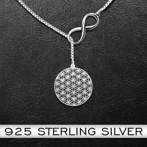 Hippie Flower Of Life Sterling Silver Necklace Hippie Flower Of Life Sterling Silver Necklace - Vegamart.com