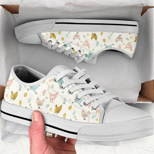 Chicken Low Top Shoes For Women, Shoes For Men Custom Shoes White Chicken Low Top Shoes For Women, Shoes For Men Custom Shoes White - Vegamart.com