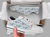 Cute Skull Low Top Shoes For Women, Shoes For Men Custom Shoes White Cute Skull Low Top Shoes For Women, Shoes For Men Custom Shoes White - Vegamart.com