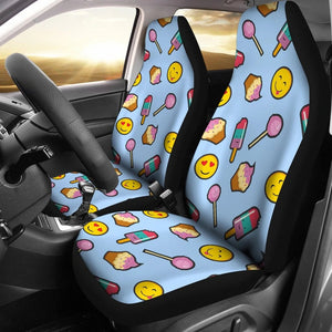 Emoji Dessert Car Seat Covers Set 2 Pc, Car Accessories Car Mats Covers Emoji Dessert Car Seat Covers Set 2 Pc, Car Accessories Car Mats Covers - Vegamart.com