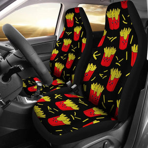 French Fries Cartoon Car Seat Covers Set 2 Pc, Car Accessories Car Mats Covers French Fries Cartoon Car Seat Covers Set 2 Pc, Car Accessories Car Mats Covers - Vegamart.com