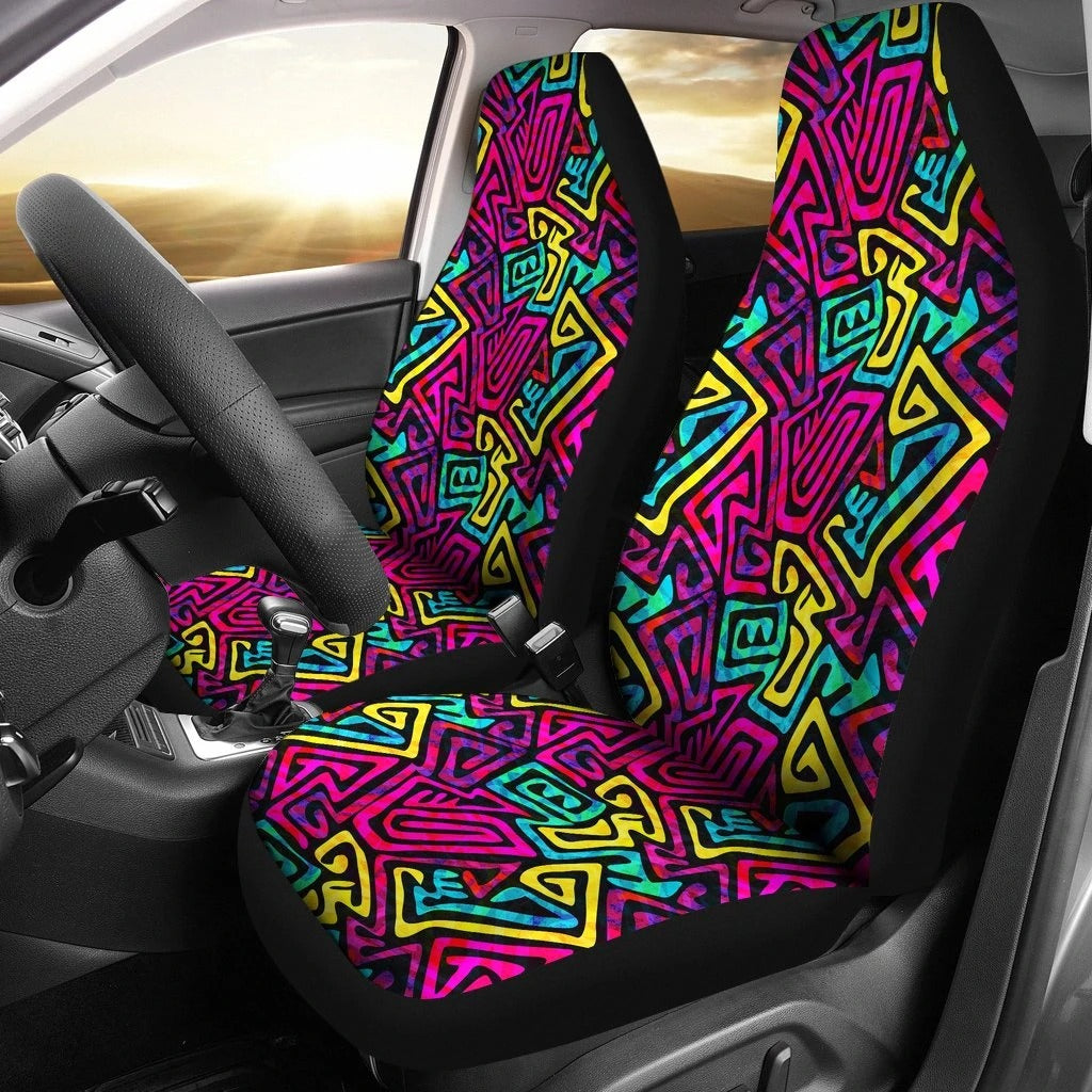 Funky Car Seat Covers Set 2 Pc, Car Accessories Car Mats Covers Funky Car Seat Covers Set 2 Pc, Car Accessories Car Mats Covers - Vegamart.com