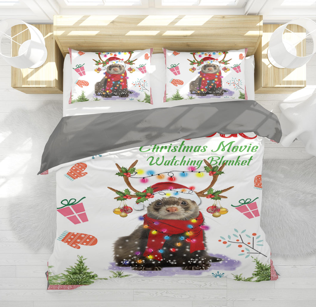 Ferret Gorgeous Reindeer Christmas Bedding Sets Duvet Covers Pillowcases Comforter Sets 3 PC Ferret Gorgeous Reindeer Christmas Bedding Sets Duvet Covers Pillowcases Comforter Sets 3 PC - Vegamart.com