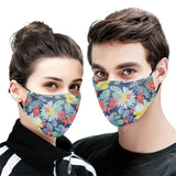 Floral Frenzy Face Mask Face Cover Filter PM 2.5 Polyester Antibacterial 3D Men, Women Fashion Outdoor Floral Frenzy Face Mask Face Cover Filter PM 2.5 Polyester Antibacterial 3D Men, Women Fashion Outdoor - Vegamart.com