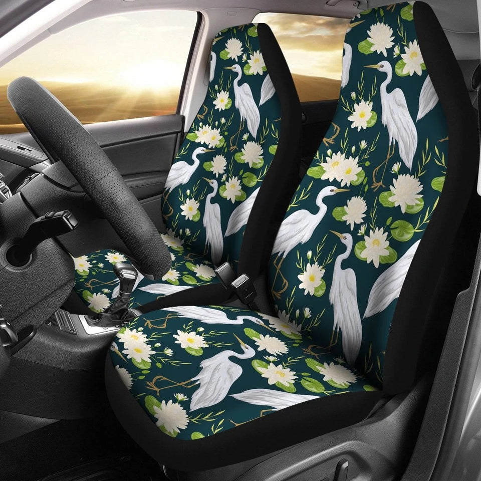 Heron Lotus Car Seat Covers Set 2 Pc, Car Accessories Car Mats Covers Heron Lotus Car Seat Covers Set 2 Pc, Car Accessories Car Mats Covers - Vegamart.com