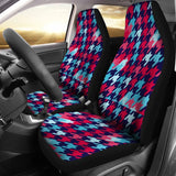 Houndstooth Car Seat Covers Set 2 Pc, Car Accessories Car Mats Covers Houndstooth Car Seat Covers Set 2 Pc, Car Accessories Car Mats Covers - Vegamart.com