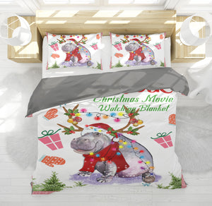 Hippo Gorgeous Reindeer Christmas Bedding Sets Duvet Covers Pillowcases Comforter Sets 3 PC Hippo Gorgeous Reindeer Christmas Bedding Sets Duvet Covers Pillowcases Comforter Sets 3 PC - Vegamart.com