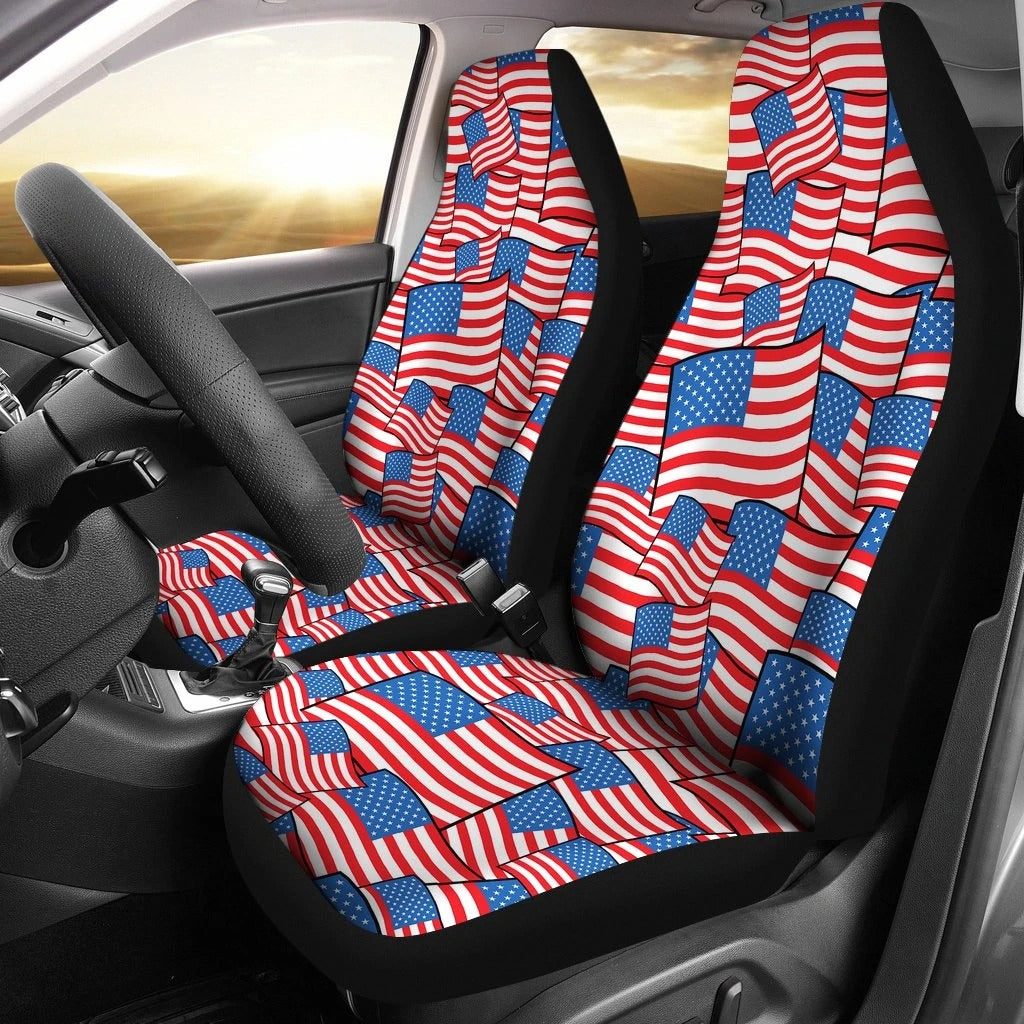 Patriot Car Seat Covers Set 2 Pc, Car Accessories Car Mats Covers Patriot Car Seat Covers Set 2 Pc, Car Accessories Car Mats Covers - Vegamart.com