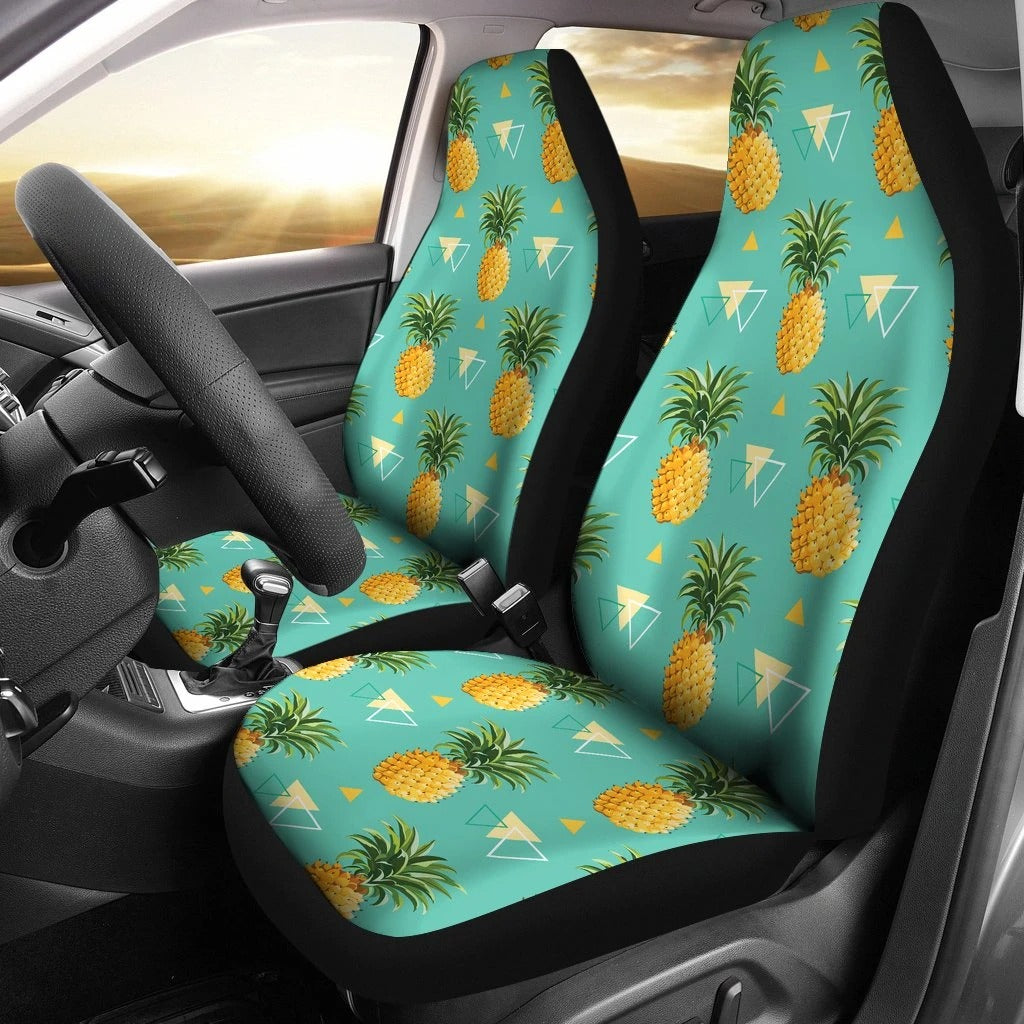 Pineapple Car Seat Covers Set 2 Pc, Car Accessories Car Mats Covers Pineapple Car Seat Covers Set 2 Pc, Car Accessories Car Mats Covers - Vegamart.com