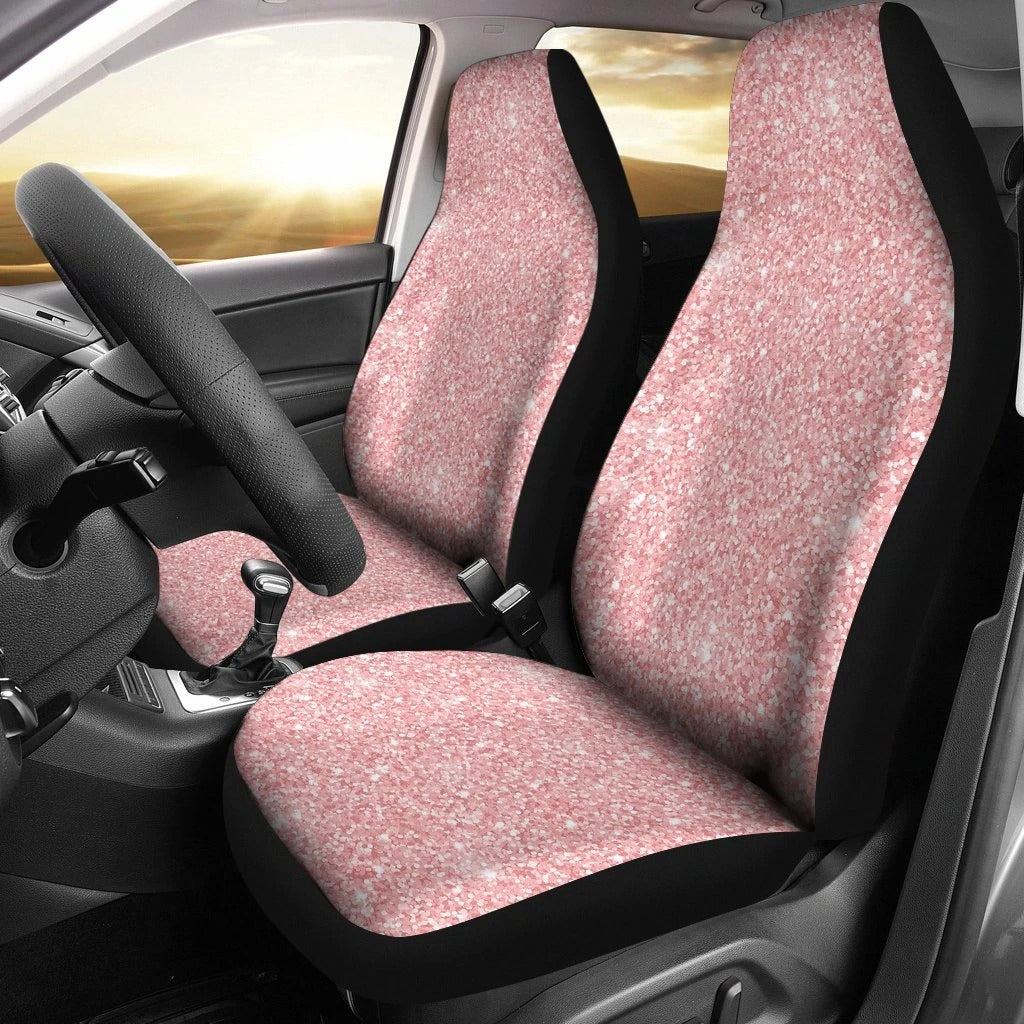 Pink Glitter Car Seat Covers Set 2 Pc, Car Accessories Car Mats Covers Pink Glitter Car Seat Covers Set 2 Pc, Car Accessories Car Mats Covers - Vegamart.com