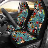 Pirate Car Seat Covers Set 2 Pc, Car Accessories Car Mats Covers Pirate Car Seat Covers Set 2 Pc, Car Accessories Car Mats Covers - Vegamart.com