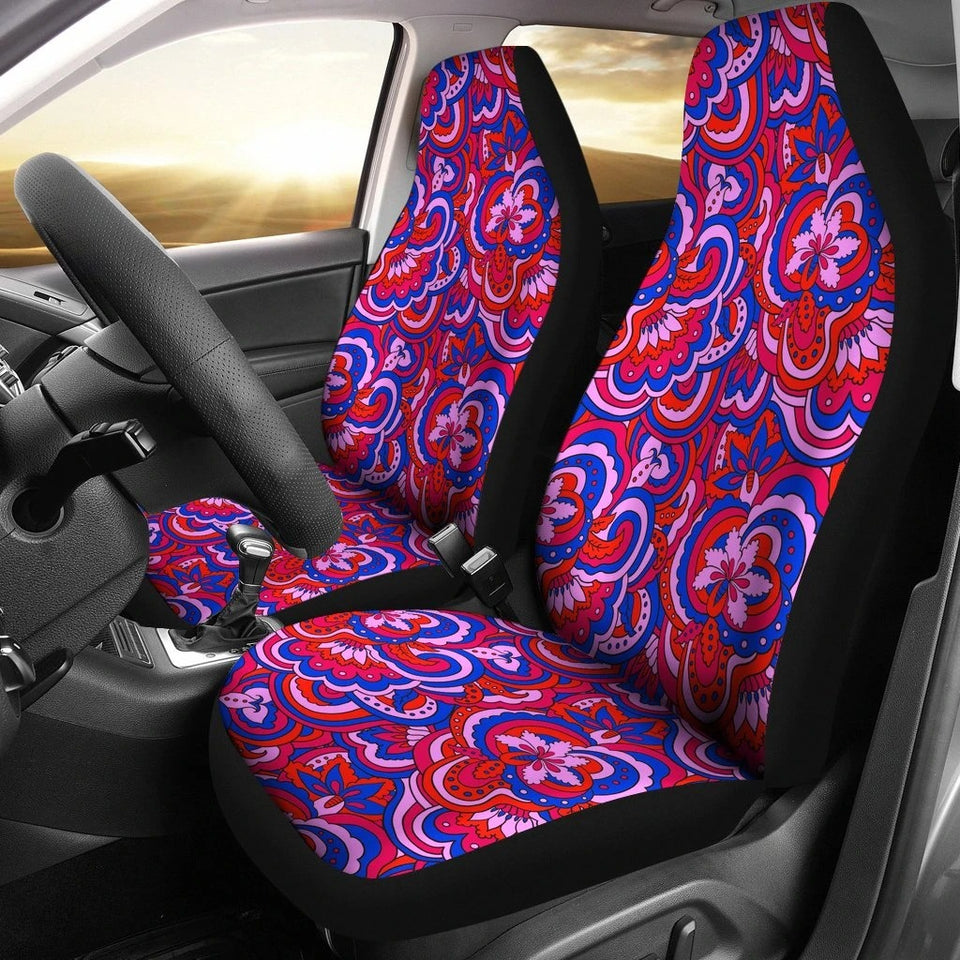 Psychedelic Car Seat Covers Set 2 Pc, Car Accessories Car Mats Covers Psychedelic Car Seat Covers Set 2 Pc, Car Accessories Car Mats Covers - Vegamart.com