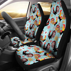 Rooster Blue Car Seat Covers Set 2 Pc, Car Accessories Car Mats Covers Rooster Blue Car Seat Covers Set 2 Pc, Car Accessories Car Mats Covers - Vegamart.com