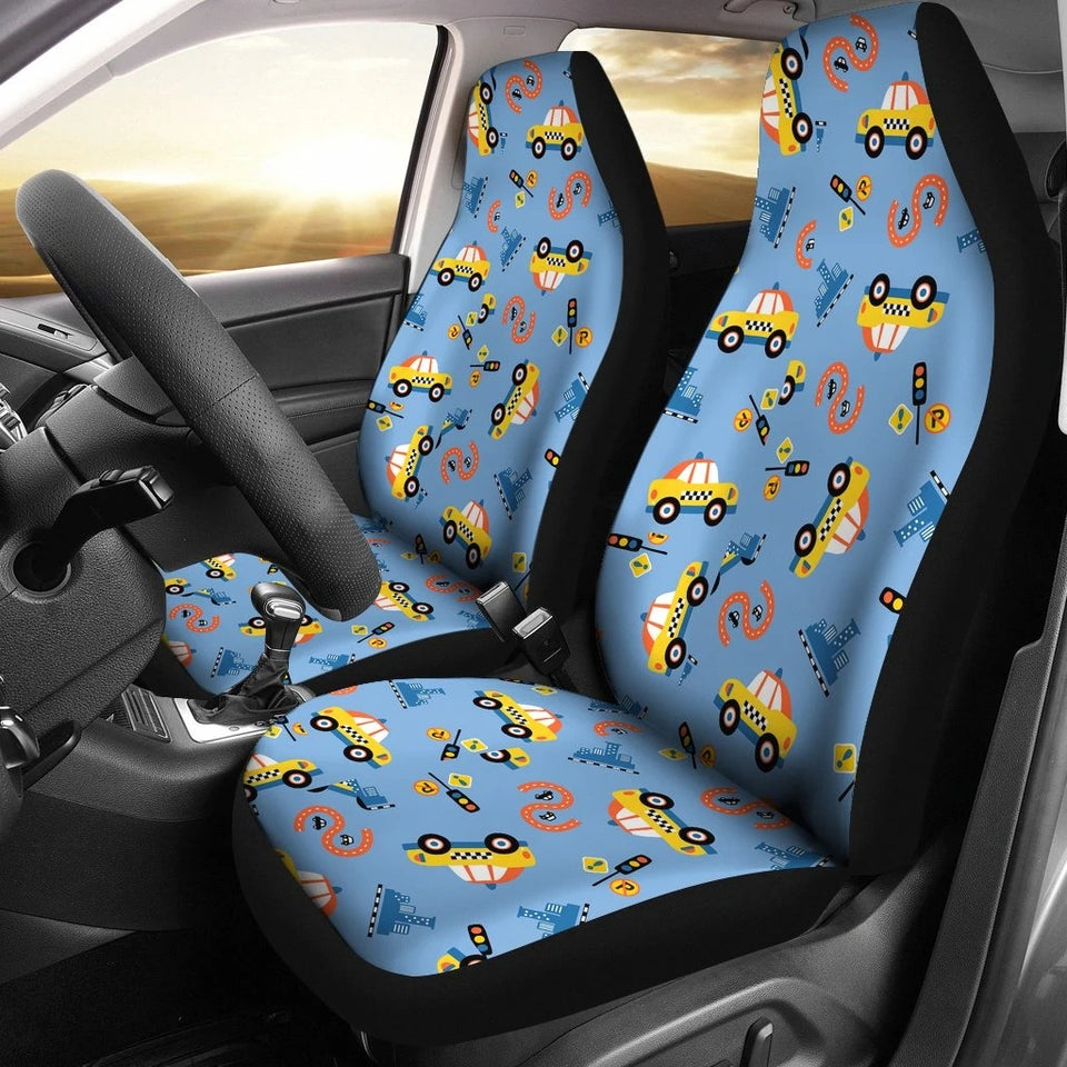 Taxi Car Seat Covers Set 2 Pc, Car Accessories Car Mats Covers Taxi Car Seat Covers Set 2 Pc, Car Accessories Car Mats Covers - Vegamart.com