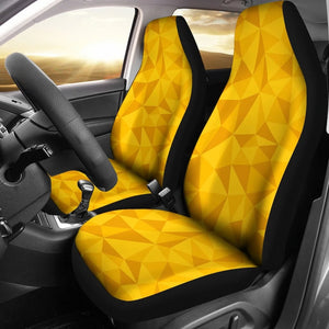 Triangle Yellow Car Seat Covers Set 2 Pc, Car Accessories Car Mats Covers Triangle Yellow Car Seat Covers Set 2 Pc, Car Accessories Car Mats Covers - Vegamart.com